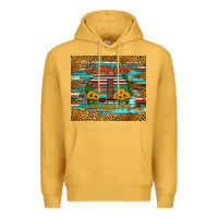 Mustard camping is my happy place Premium Hoodie - Artiststas