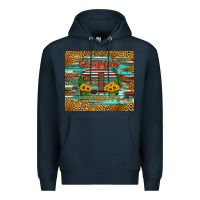 Navy camping is my happy place Premium Hoodie - Artiststas