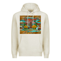 Oatmeal Heather camping is my happy place Premium Hoodie - Artiststas