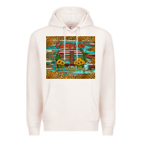 Pale Pink camping is my happy place Premium Hoodie - Artiststas