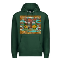 Sports Green camping is my happy place Premium Hoodie - Artiststas