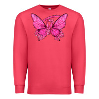 Cardinal Breast Cancer Butterfly Premium Sweatshirt - texasbilliewilder
