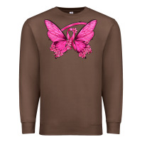 Chestnut Breast Cancer Butterfly Premium Sweatshirt - texasbilliewilder
