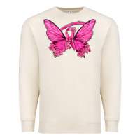 Breast Cancer Butterfly Premium Sweatshirt | Teevron