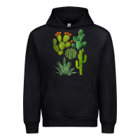 Black watercolor cactus bundle preview Urban Hoodie - BarkalooDesign