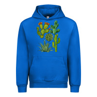Cobalt watercolor cactus bundle preview Urban Hoodie - BarkalooDesign