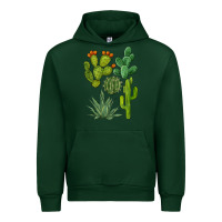 Forest Green watercolor cactus bundle preview Urban Hoodie - BarkalooDesign