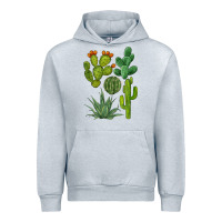 Heather Grey watercolor cactus bundle preview Urban Hoodie - BarkalooDesign
