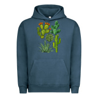 Pigment Midnight Navy watercolor cactus bundle preview Urban Hoodie - BarkalooDesign