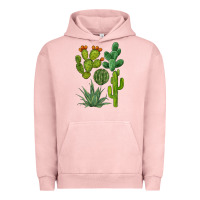 Pigment Salmon watercolor cactus bundle preview Urban Hoodie - BarkalooDesign