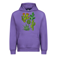 Tulip watercolor cactus bundle preview Urban Hoodie - BarkalooDesign