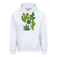 White watercolor cactus bundle preview Urban Hoodie - BarkalooDesign