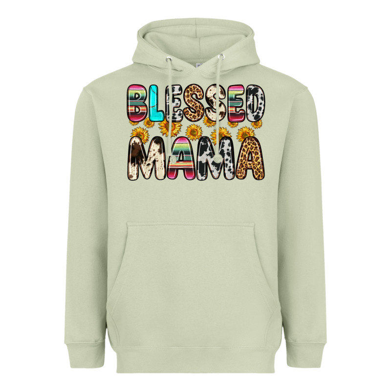 Blessed Mama Heavyweight Hoodie by Zillion Design Studio | Teevron