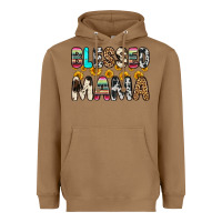 Toasted Coconut blessed mama Heavyweight Hoodie - Zillion Design Studio