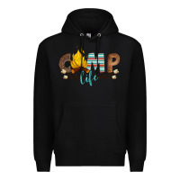 Black camp life Premium Hoodie - Artiststas
