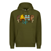 Army Green camp life Premium Hoodie - Artiststas
