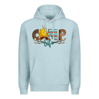Blue Mist camp life Premium Hoodie - Artiststas