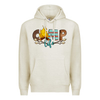 Oatmeal Heather camp life Premium Hoodie - Artiststas