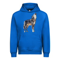 Cobalt wolf Urban Hoodie - LillyAllenDesigns