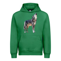 Emerald wolf Urban Hoodie - LillyAllenDesigns