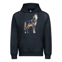 Navy wolf Urban Hoodie - LillyAllenDesigns