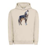 Pigment French Oak wolf Urban Hoodie - LillyAllenDesigns