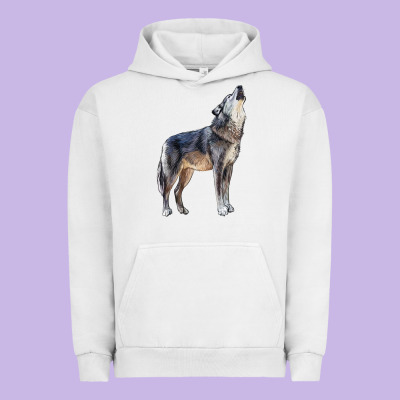 Wolf Urban Hoodie Designed By Lillyallendesigns