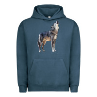Pigment Midnight Navy wolf Urban Hoodie - LillyAllenDesigns