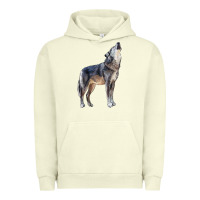 Pigment Pistachio wolf Urban Hoodie - LillyAllenDesigns
