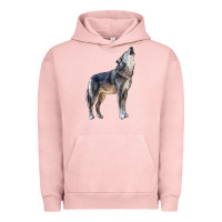 Pigment Salmon wolf Urban Hoodie - LillyAllenDesigns