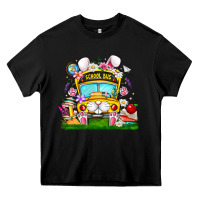 Black Easter School Bus Heavy Core Tee - CowhideDigitalArt