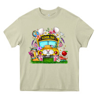 Mossy Easter School Bus Heavy Core Tee - CowhideDigitalArt