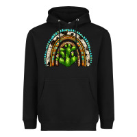 Black western cactus rainbow Heavyweight Hoodie - Zillion Design Studio