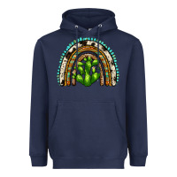 Navy western cactus rainbow Heavyweight Hoodie - Zillion Design Studio