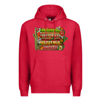 Cardinal national hispanic heritage month with background Premium Hoodie - BundleAndBundleShop