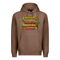 Chestnut national hispanic heritage month with background Premium Hoodie - BundleAndBundleShop