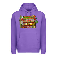 Purple national hispanic heritage month with background Premium Hoodie - BundleAndBundleShop