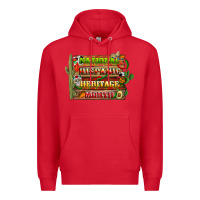 Red national hispanic heritage month with background Premium Hoodie - BundleAndBundleShop