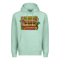 Seafoam national hispanic heritage month with background Premium Hoodie - BundleAndBundleShop