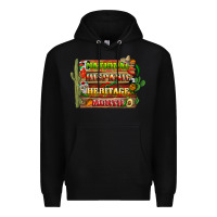 Black national hispanic heritage month with background Premium Hoodie - BundleAndBundleShop