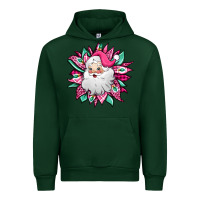 Forest Green pink Christmas Santa Claus sunflower Urban Hoodie - Jasminsmagicworld