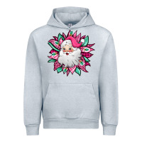 Heather Grey pink Christmas Santa Claus sunflower Urban Hoodie - Jasminsmagicworld