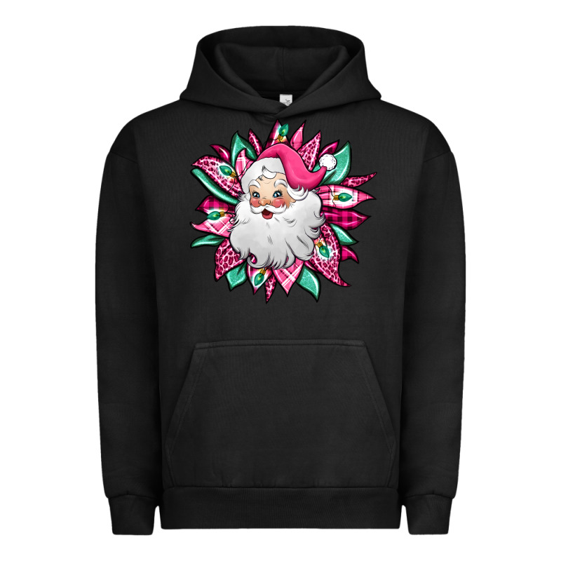 Pink Christmas Santa Claus Sunflower Urban Hoodie by Jasminsmagicworld | Teevron