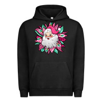 Pigment Black pink Christmas Santa Claus sunflower Urban Hoodie - Jasminsmagicworld
