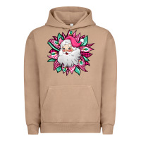 Pigment Burro pink Christmas Santa Claus sunflower Urban Hoodie - Jasminsmagicworld