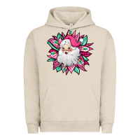 Pigment French Oak pink Christmas Santa Claus sunflower Urban Hoodie - Jasminsmagicworld