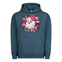 Pigment Midnight Navy pink Christmas Santa Claus sunflower Urban Hoodie - Jasminsmagicworld
