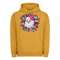 Pigment Peanut Butter pink Christmas Santa Claus sunflower Urban Hoodie - Jasminsmagicworld