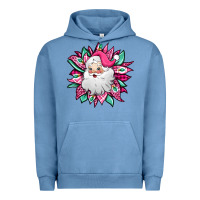 Pigment Pebble Blue pink Christmas Santa Claus sunflower Urban Hoodie - Jasminsmagicworld