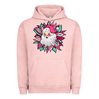 Pigment Salmon pink Christmas Santa Claus sunflower Urban Hoodie - Jasminsmagicworld